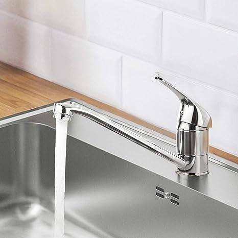 BONADE 360° Drehung Küchenarmatur küchenspüle Wasserhahn Spültisch Mischbatterie Chrom Armatur für Spülbecken