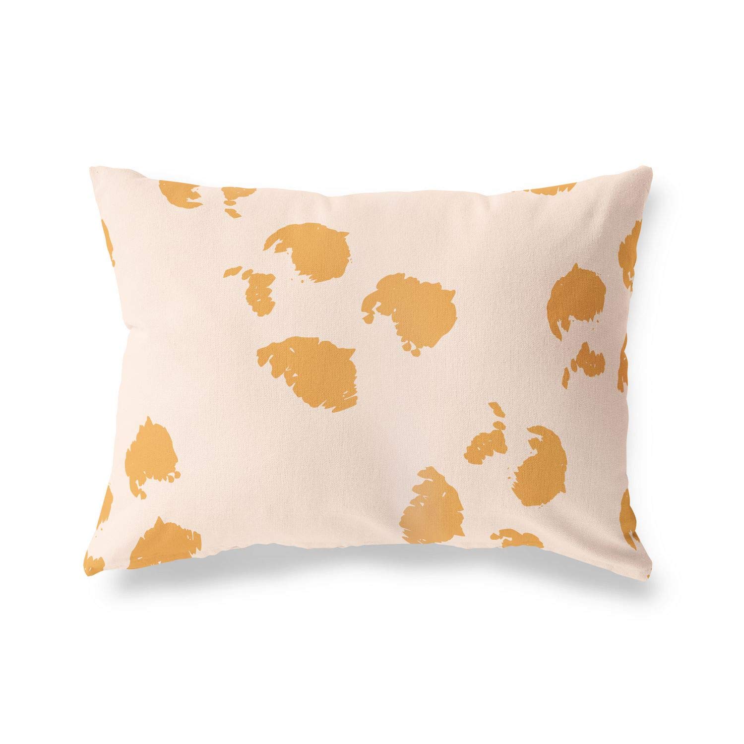 BonaMaison Decorative Cushion Cover, Orange-Off White Throw Pillow Covers, Home Decorative Pillowcases for Livingroom, Sofa, Bedroom, Size: 45X60 Cm - Designed and Manufactured in Turkey