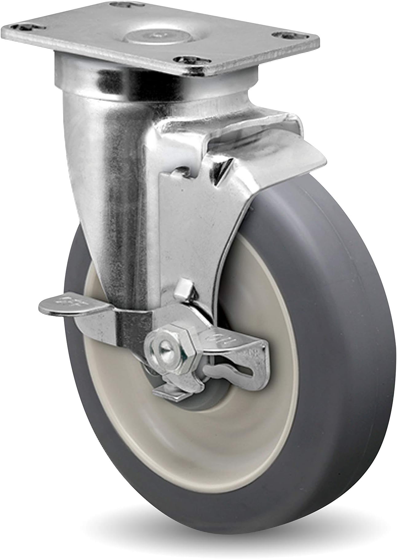 Linco 5” Chrome Locking Heavy Duty Caster Wheels