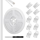 RGBZONE 10Pcs 8mm 4 Pin LED Strip Connectors and