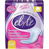 Organyc Elyte Light Inco Pads Extra, White, 20 Count
