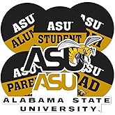 Desert Cactus Alabama State University Sticker Hornets ASU Vinyl Decals Laptop Water Bottle Car Scrapbook (Round Family)