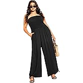 City Chic Women's Plus Size Jumpsuit - Smocked