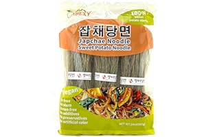APEXY Sweet Potato Glass Noodles, Japchae Noodles, Korean Vermicelli Pasta, Fat-free and Gluten-free, 100% Sweet Potato Starch, No Additive, No Alum inside, 24oz (680g)