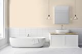Johnstone's Bathroom Paint Magnolia Mid Sheen 2.5L Stain Blocker 12m2 view 2