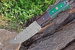 Damascus Knives for Hunting Skinning - Fixed Blade