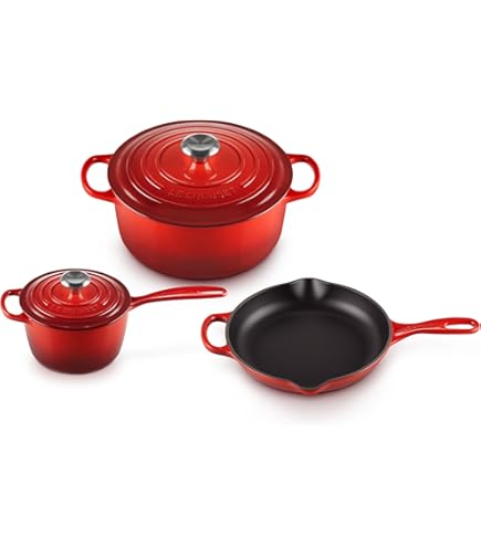 LE CREUSET チャワン 3個セット Amazon.com: Le Creuset 3 Piece Stainless Steel Nonstick