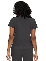 floralhue Scrub Tops for Women, Curved V-Neck Scrub