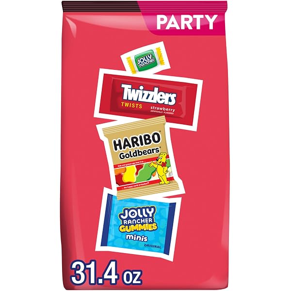 HARIBO, JOLLY RANCHER AND TWIZZLERS ASSORTED FRUIT FLAVORED...