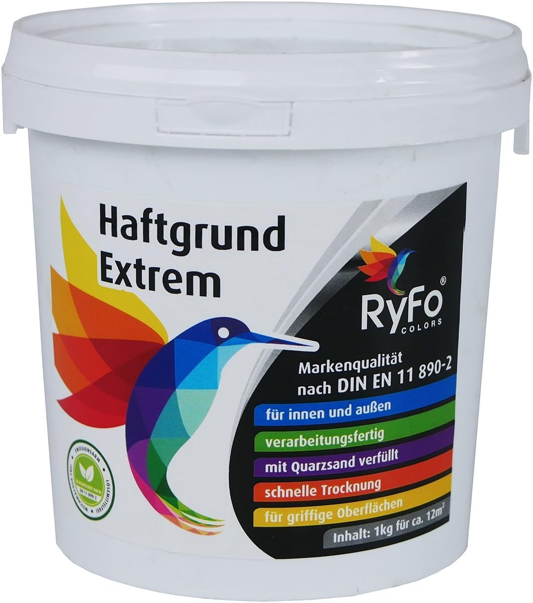 RyFo Colors Haftgrund Extrem 1kg (Größe wählbar) FliesenGrundierung, Supergrund Fliese auf