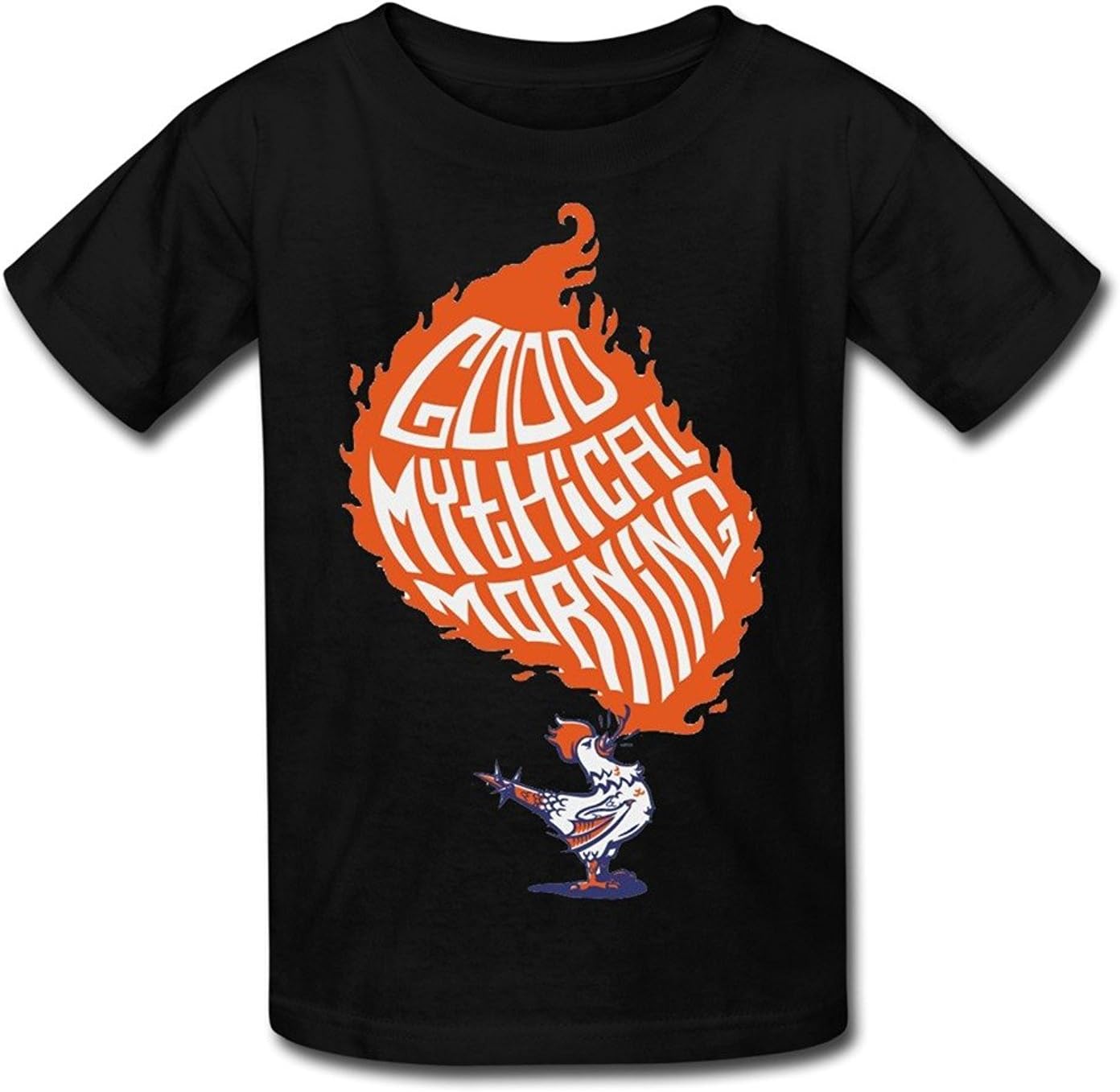 Zenobia Trista Gaowee Youth Boys'/Girls' Good Mythical Morning On Pinterest Logo T-Shirt - BlackYILIAX04228XXXX-L