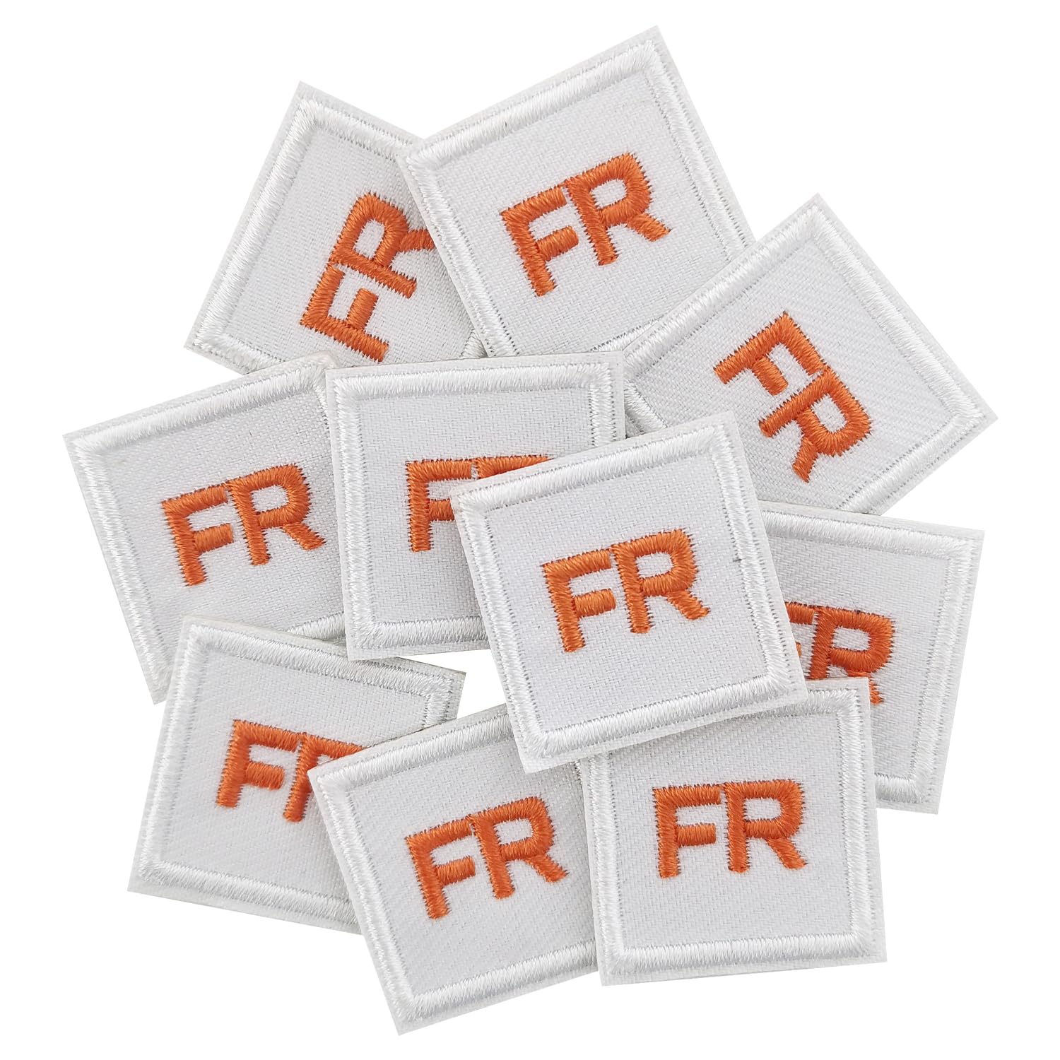 Photo 1 of 10PCS FR Lron-on Patches are Ideal for A Variety of Applications, Including Clothing, Jeans, Backpacks, and Hats.?White?