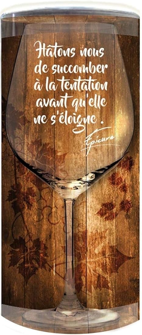 Verre A Vin Avec Citation D Epicure Amazon Fr Cuisine Maison