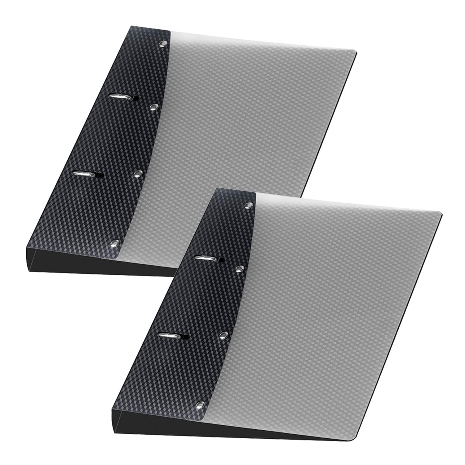 VELOFLEX A115148 Diamond Ring Binder DIN A5 Pack of 2 Black Filling Height 20 mm Ring Binder with 2 Ring Mechanism