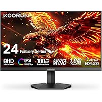 KOORUI 24 Inch IPS Gaming Monitor, FHD 1920×1080p, 165Hz 200Hz Monitors ...