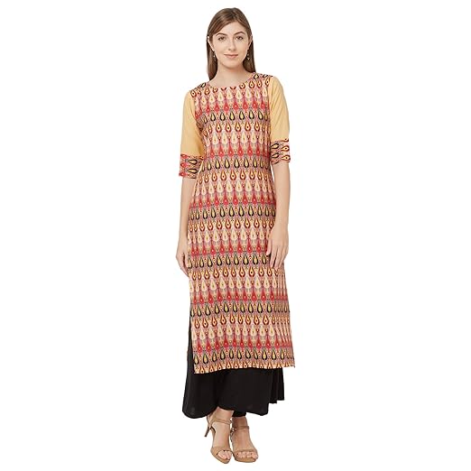 Womens Crepe Straight Kurta