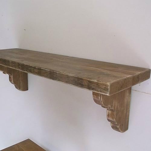 Amazon Com 72 Corbel Shelf Solid Wood Farmhouse Wall Mount