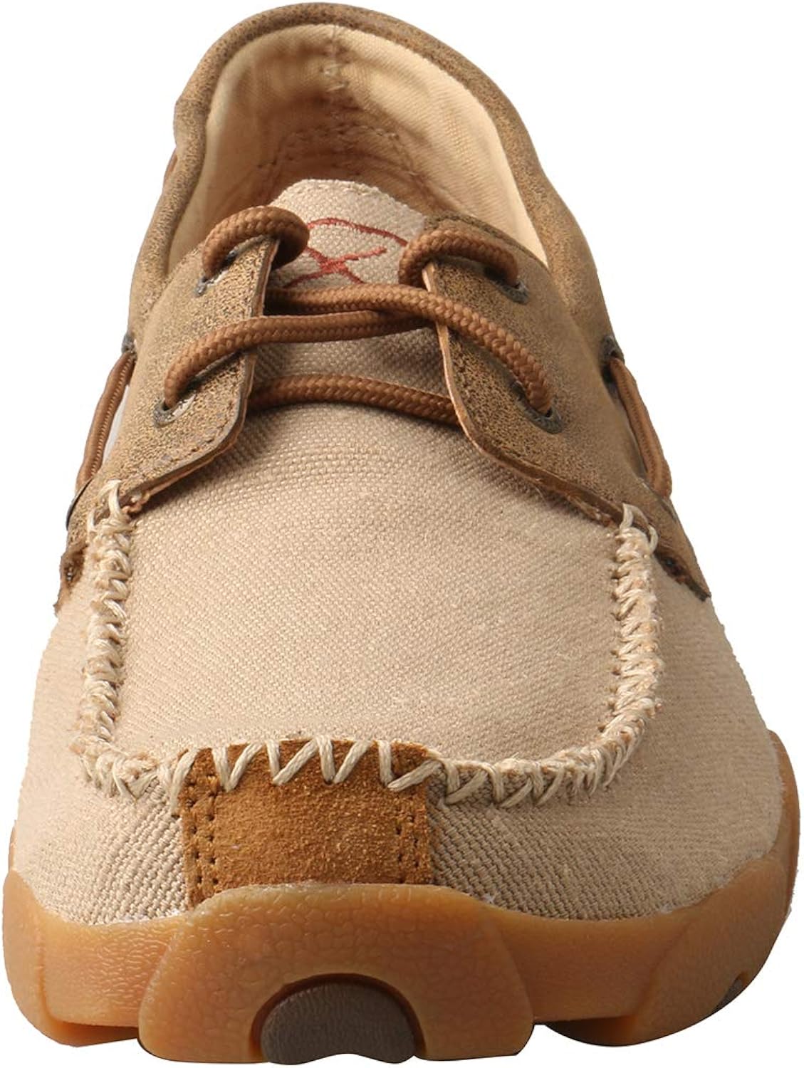 twisted x men's bomber brown driving moccasin lace up casual shoes