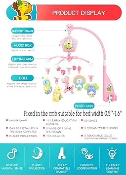 Migimi Bebe Lit Boite A Musique Rotary Berceau Electronique 35 Chansons Boite A Musique Mobile Jouets Musicaux Bebe Literie Jouet Douces A Piles Detente Douce Melodie Cadeaux De Naissance Et Souvenirs Mobiles