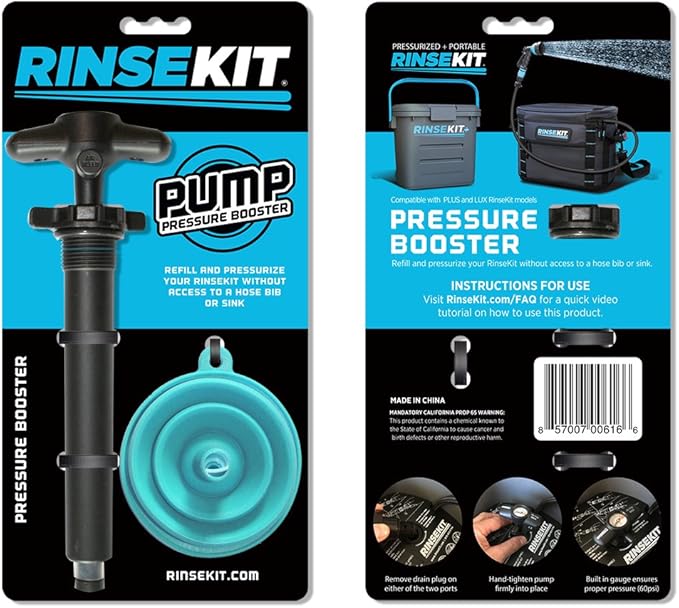RinseKit Pressure Booster Hand Pump Accessory for Lux and Plus Amazon