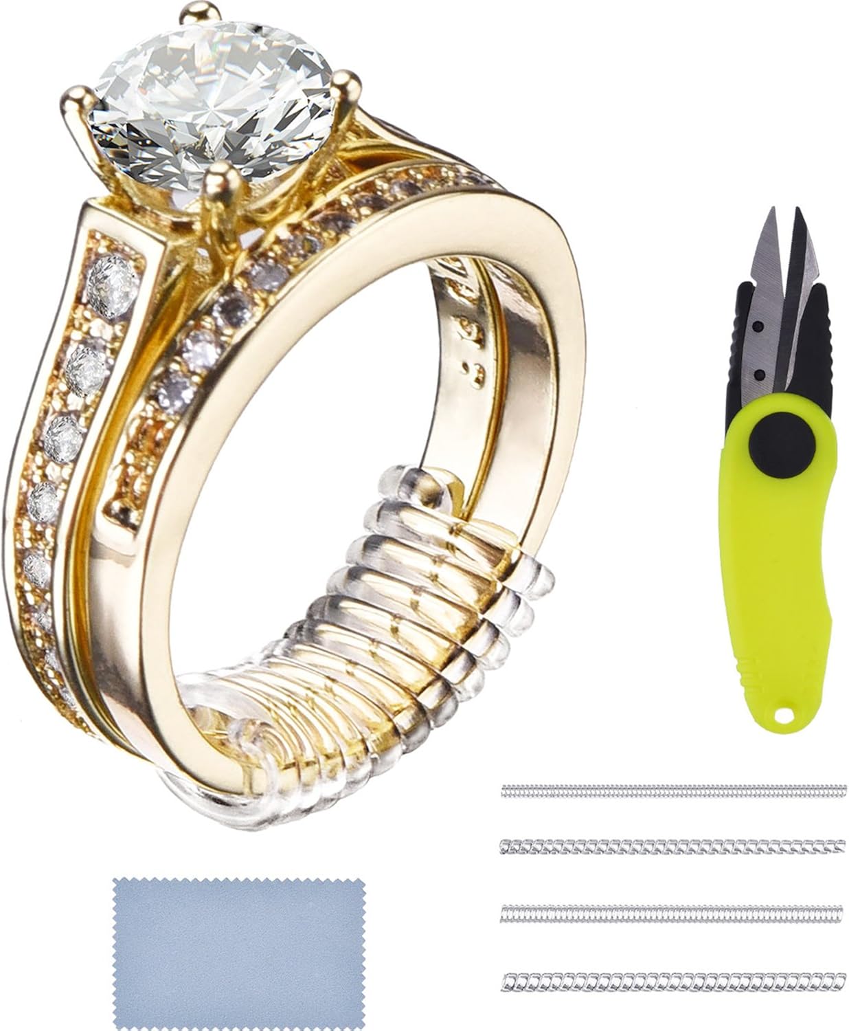 Ring Size Adjuster Jewelry Guard 16 Pieces for All Loose Rings with