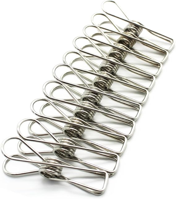 50Pack Clothes Pins,Durable Multipurpose Utility Stainless Steel
