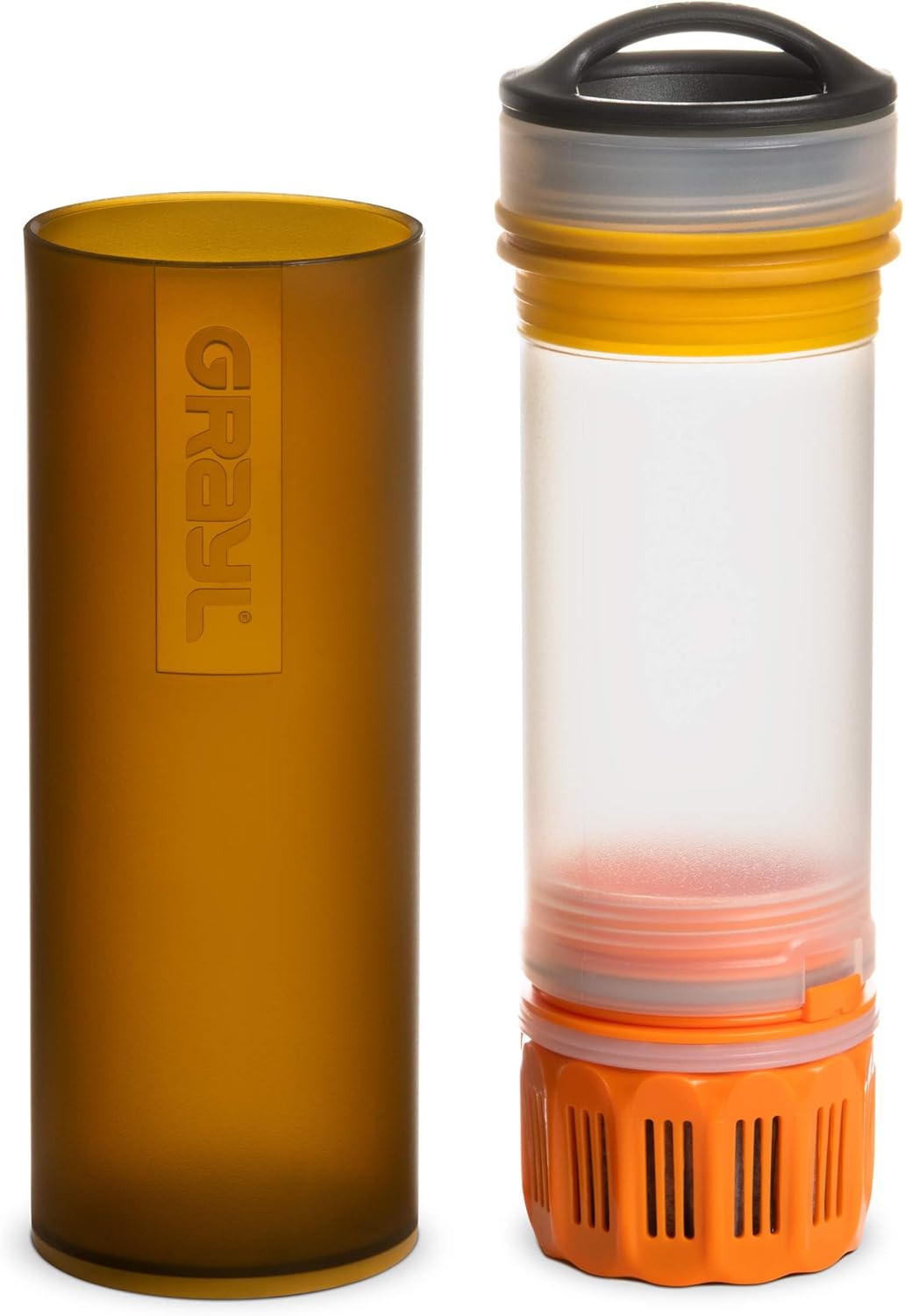 GRAYL Ultralight Water Purifier [+ Filter] Bottle (Coyote Amber) : Sports & Outdoors