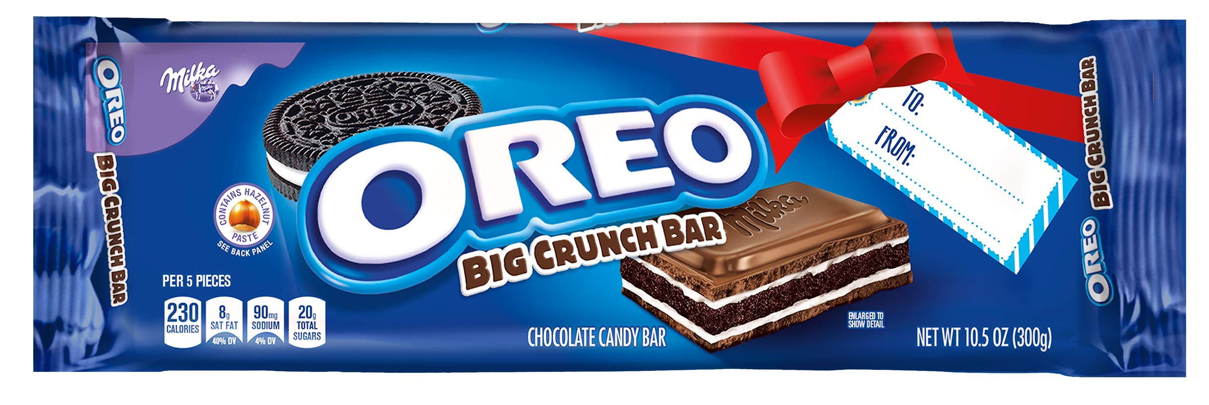 Oreo Big Crunch Holiday Gift Chocolate Candy Bar, 10.5 Ounce (Pack Of