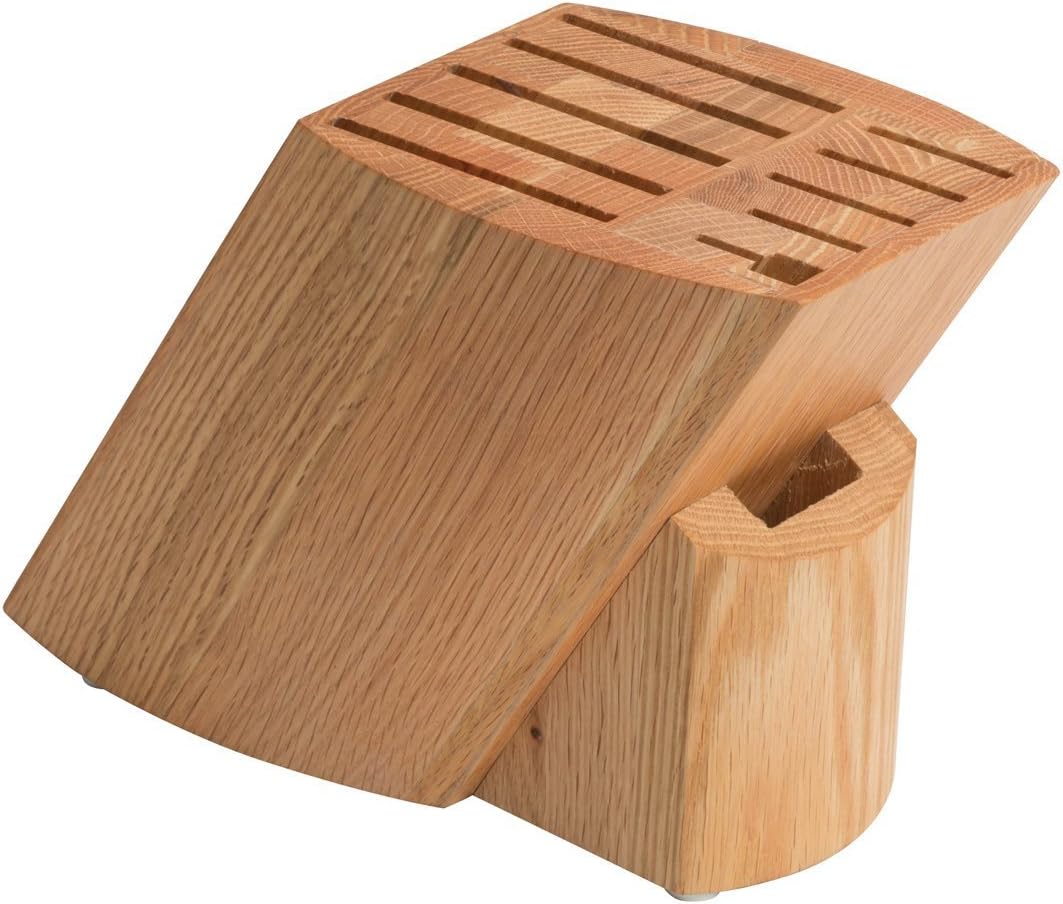 Stratus Culinary Solid Oak Knife Block, Brown