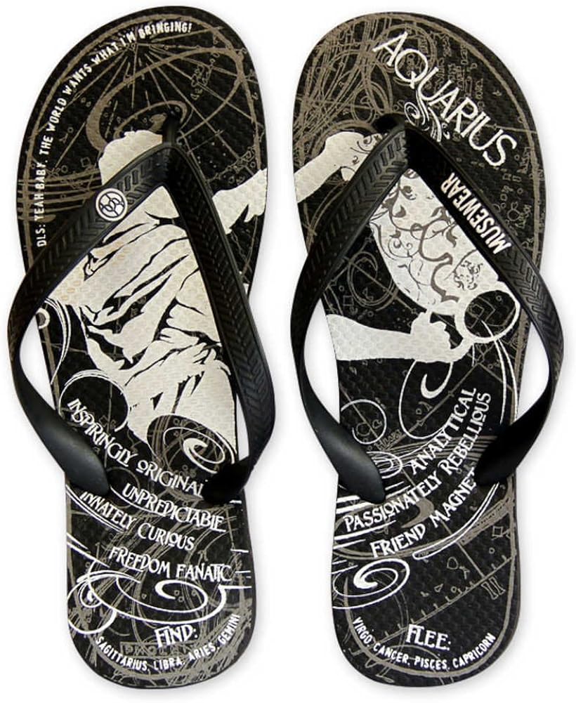 zodiac flip flops