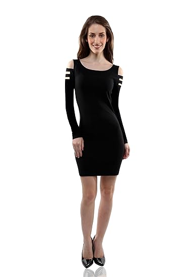 miss chase black bodycon dress