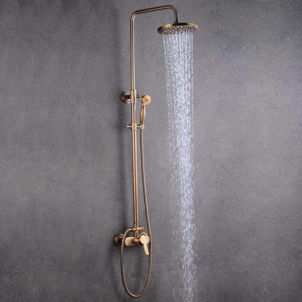 Duschkopf Abdeckung Dekorativ - Verstellbar Kupfer Finish Gold 7x7cm