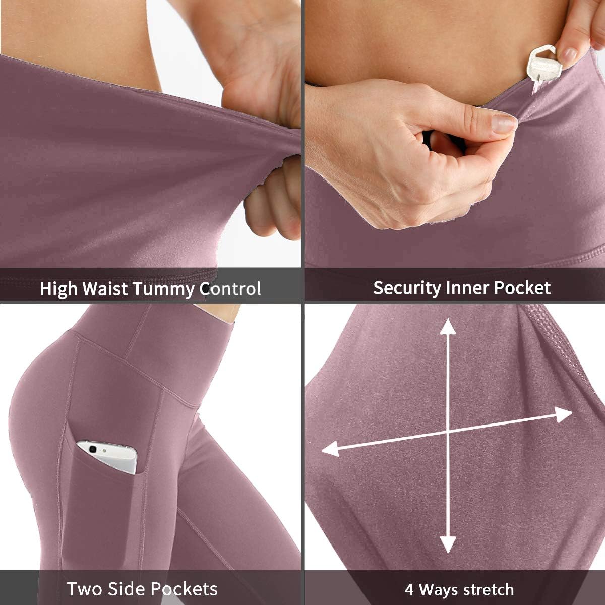 Fengbay Capri Leggings for Women,Yoga Capris with Pockets Yoga Pants Workout Pants for Women: Clothing