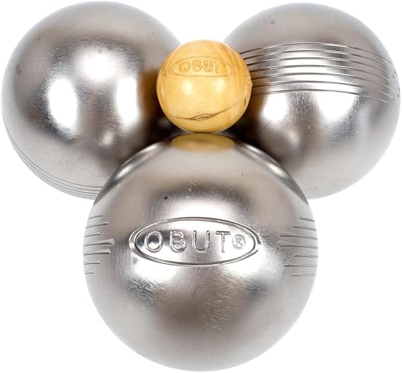 Obut Leisure Loop Side Set of 3 Stainless Steel Pétanque Balls Boules Amazon.co.uk Sports