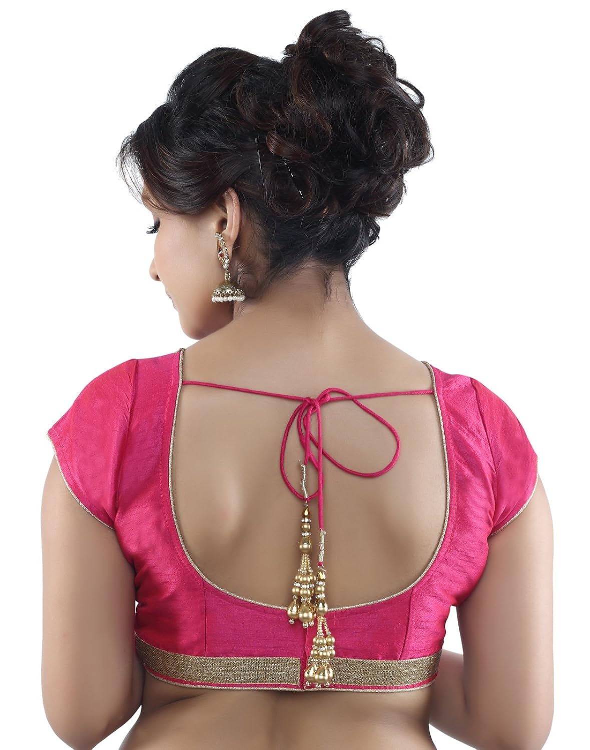 studio shringaar women's neck stylized blouse