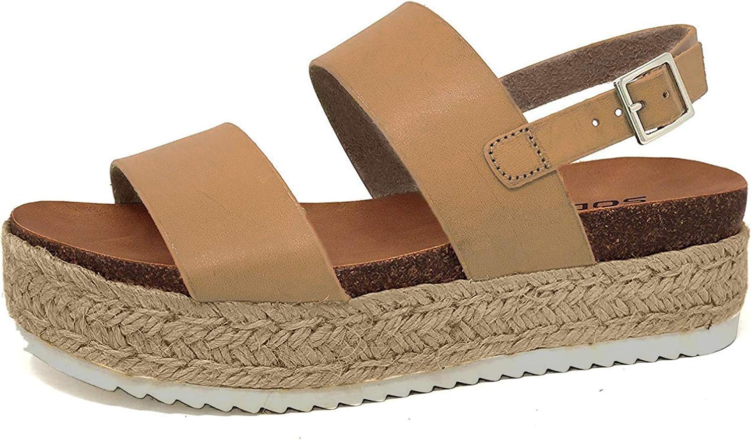 soda women's open toe ankle strap espadrille sandal