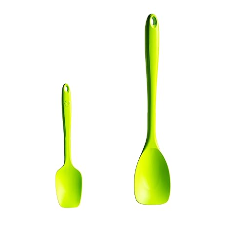 Paulis Kitchen Flexibles Kochlöffel Set aus Silikon (Grün)