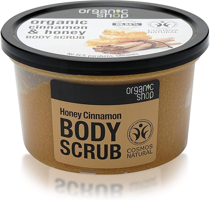 Organic Shop Honey Cinnamon Body Scrub, 250 ml Amazon.co.uk Beauty