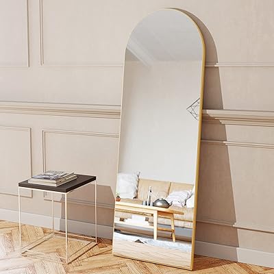 Buy Beautypeak 65x22 Full Length Mirror Arch Floor Mirror Wall Mirror Hanging Or Leaning Arched Top Full Body Mirror With Stand For Bedroom Dressing Room Living Room Wood Frame Online In Turkey B08yr5ypww