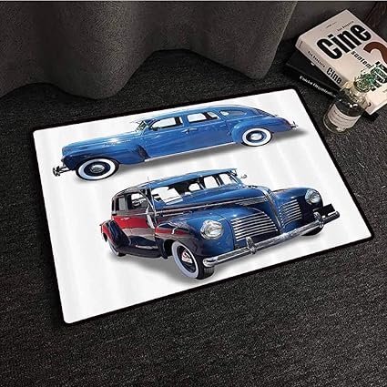 Amazon Com Old Car Decorations Pet Door Mat Picture Of Old