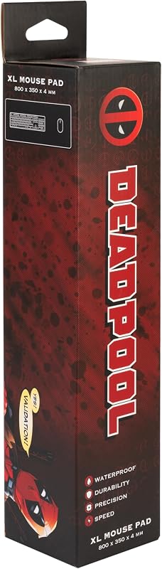 Erik group tapete de mouse marvel deadpool - tapete de jogos marvel - mousepad xxl - tapete de mouse/tapete de mesa xxl - tapete de mesa - acessório para jogadores - presentes marvel