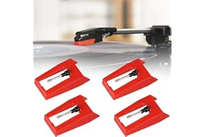 LANTANA Record Player Needle, 4PCS Universal Turntable Replacement Stylus Needles for most Vinyl Crosley/ION/Jensen/Victrola/ 1byone Record Player