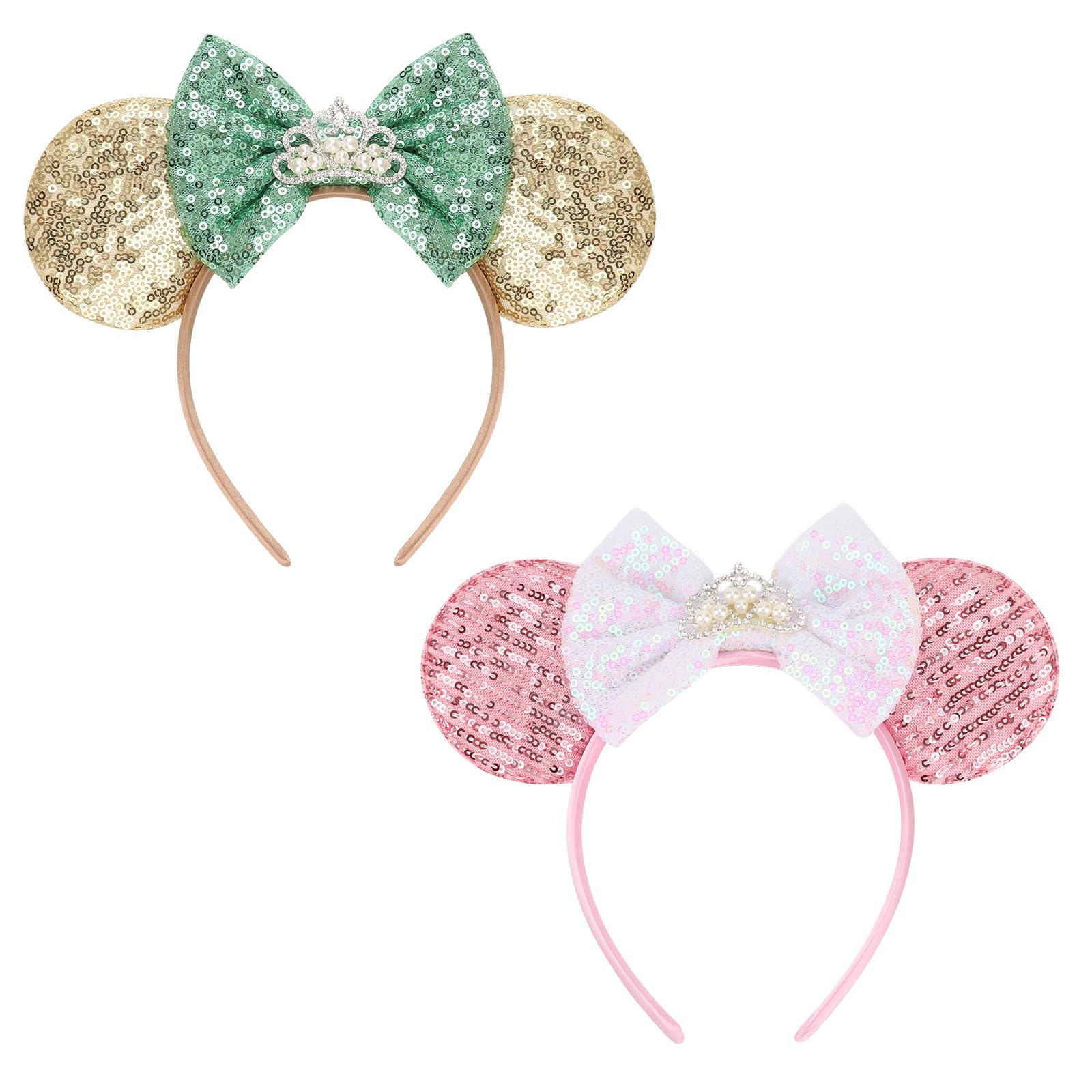 Photo 1 of DRESHOW Mouse Ears Bow Headbands Glitter Party Decoration Cosplay Costume for Girls & Women