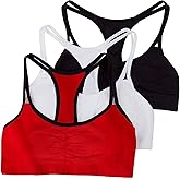 Fruit of The Loom Womens Spaghetti Strap Cotton Sports Bra - All-Day Comfort & Easy Movement