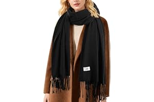 Fygicub Winter Women's Scarf Shawl Fringe Large Classic Wrap