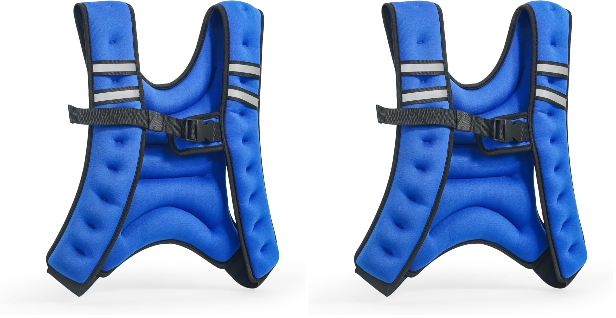 Tone Fitness HHWV-TN012 Weighted Vest, 12 lbs, Blue (Pack of 2) Image