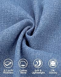 Fuinloth Women's Denim Shorts, Elastic Wasit Mid