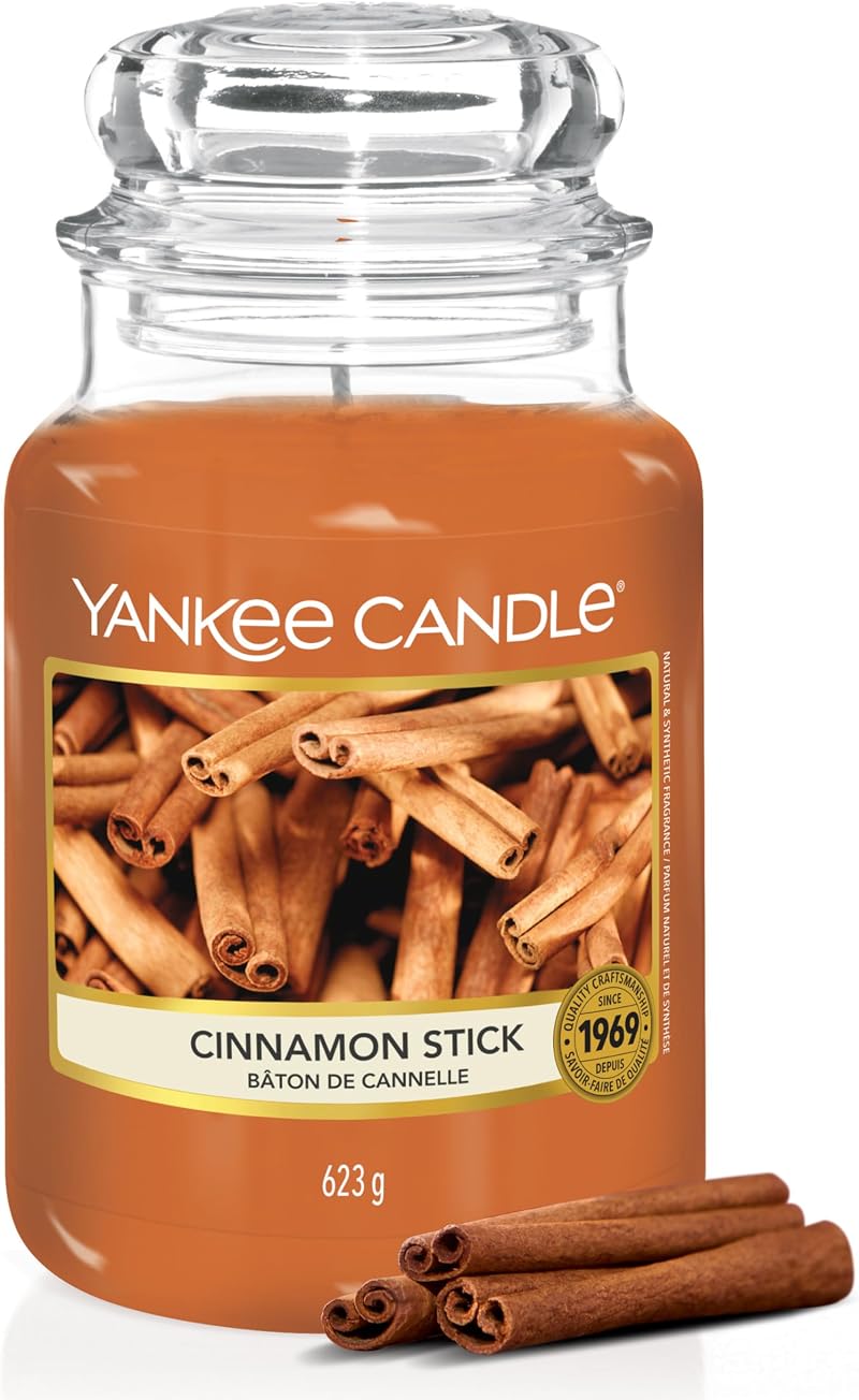 Yankee Candle Cinnamon Stick Large Jar Candle 150 Hours Burn Time