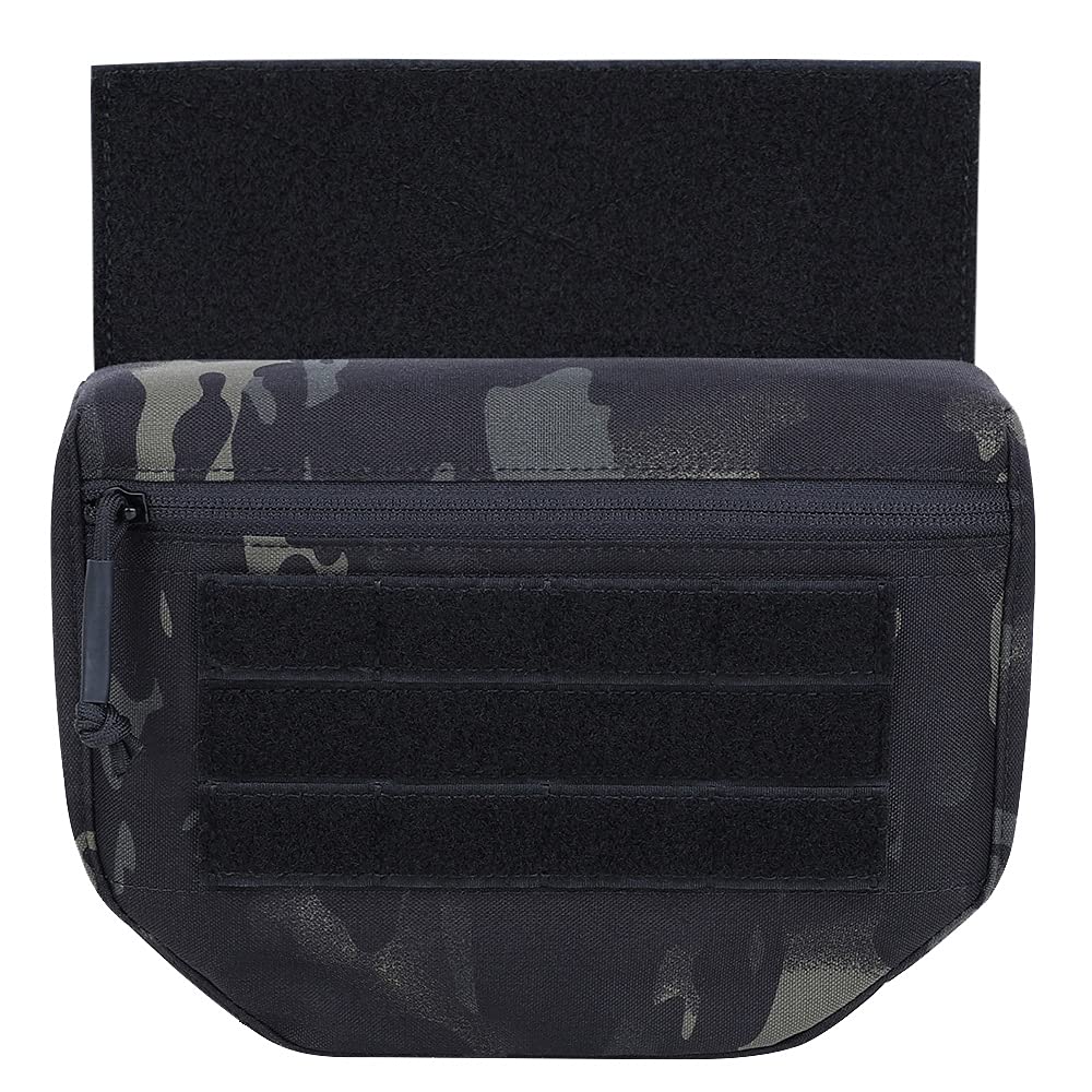KRYDEX GEAR Tactical Admin Pouch Dump Drop Pouch Utility Bag with Hook and Loop for AVS JPC CPC AVS Tactical Vest (MK)