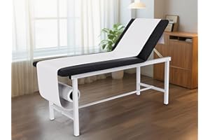 OLERN 27.6" Width Adjustable backrest Medical Exam Table & Bed with Paper Towel Holder, Message Treatment Table for Home Use, Clinic, Hospital, Chiropractic,Tattoo,Spa,440LBS